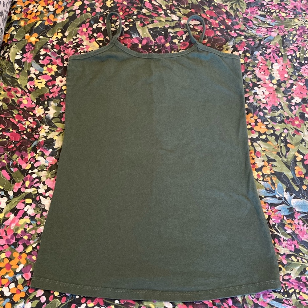 Downeast Basics Wonder Camisole, Army Green, Sz. S.